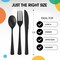 Exquisite Polished Plastic Silverware – 150 Pcs Heavy Duty Cutlery Set – 50 Each of Forks, Knives & Spoons – Disposable Utensil Set for Parties, Events & Catering – Flatware Set by Party Solids